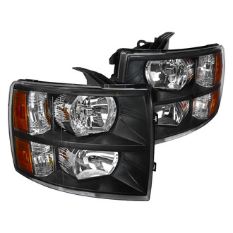 Spec-D® - Driver and Passenger Side Black Euro Headlights