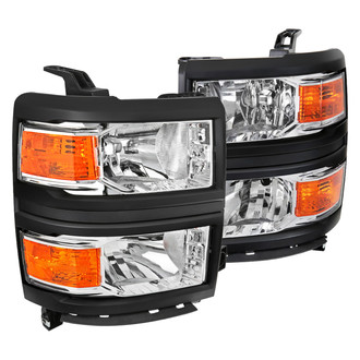 Spec-D® - Driver and Passenger Side Chrome Euro Headlights