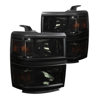 Spec-D® - Driver and Passenger Side Chrome/Smoke Euro Headlights
