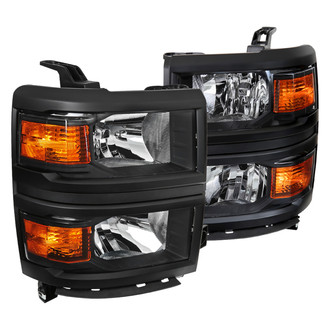 Spec-D® - Driver and Passenger Side Black Euro Headlights