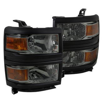 Spec-D® - Driver and Passenger Side Chrome/Smoke Euro Headlights