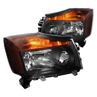 Spec-D® - Driver and Passenger Side Black Euro Headlights