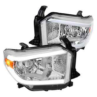 Spec-D® - Driver and Passenger Side Chrome LED DRL Bar Headlights