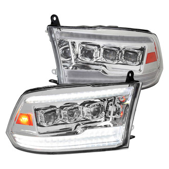 Spec-D® - Driver and Passenger Side Chrome Projector LED Headlights with Sequential DRL