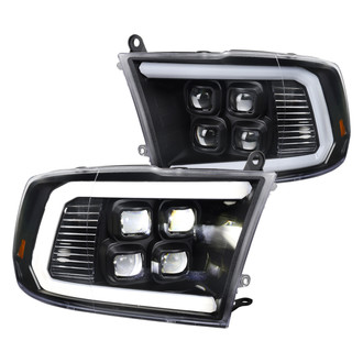 Spec-D® - Driver and Passenger Side Matte Black Projector LED Headlights