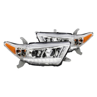 Spec-D® - Driver and Passenger Side Chrome Projector Headlights with LED DRL