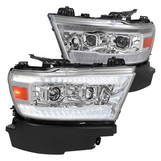 Spec-D® - Driver and Passenger Side Chrome Projector Headlights with Sequential LED DRL