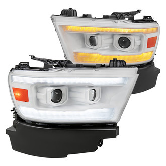 Spec-D® - Driver and Passenger Side Chrome Projector Headlights with Sequential LED DRL