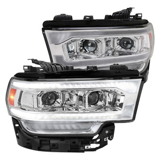 Spec-D® - Driver and Passenger Side Chrome Projector Headlights with Sequential LED DRL