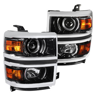 Spec-D® - Driver and Passenger Side Gloss Black Projector Headlights