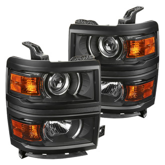 Spec-D® - Driver and Passenger Side Matte Black Projector Headlights