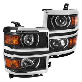 Spec-D® - Driver and Passenger Side Matte Black Projector Headlights