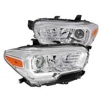 Spec-D® - Driver and Passenger Side Chrome Factory Style Projector Headlights with LED DRL