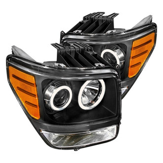 Spec-D® - Driver and Passenger Side Black CCFL Dual Halo Projector Headlights
