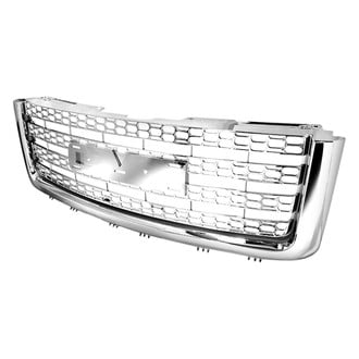 Spec-D® - 1-Pc Version 2 Chrome Oval Punch CNC Machined Main Grille