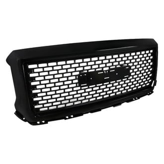 Spec-D® - 1-Pc Gloss Black Mesh Main Grille