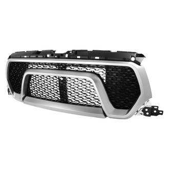 Spec-D® - 1-Pc Glossy Black Mesh Front Main Grille