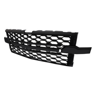 Spec-D® - 1-Pc Glossy Black Front Main Hood Grille