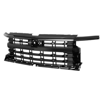 Spec-D® - 1-Pc Glossy Black Front Main Hood Grille