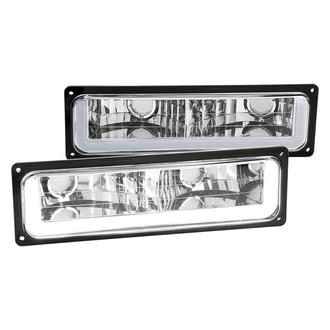Spec-D® - Fiber Optic Chrome LED Turn Signal/Parking Lights