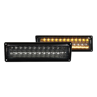 Spec-D® - Chrome Smoke LED Turn Signal/Parking Lights
