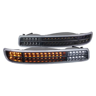 Spec-D® - Matte Black LED Turn Signal/Parking Lights with DRL