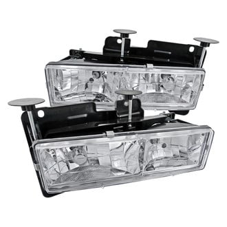 Spec-D® - Driver and Passenger Side Chrome Euro Headlights