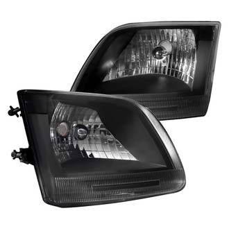 Spec-D® - Driver and Passenger Side Black/Smoke Euro Headlights