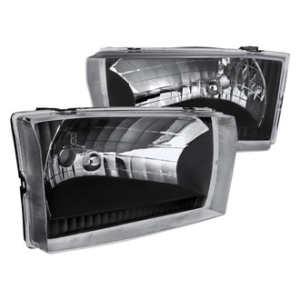 Spec-D® LH-F25099JM-ABM - Driver and Passenger Side Black Euro Headlights
