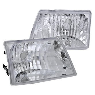 Spec-D® - Driver and Passenger Side Chrome Euro Headlights