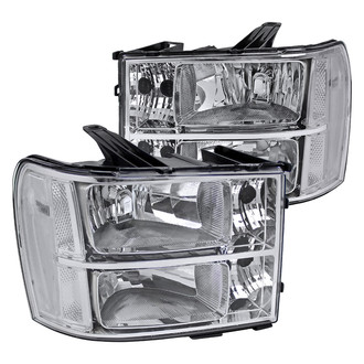 Spec-D® - Driver and Passenger Side Chrome Euro Headlights