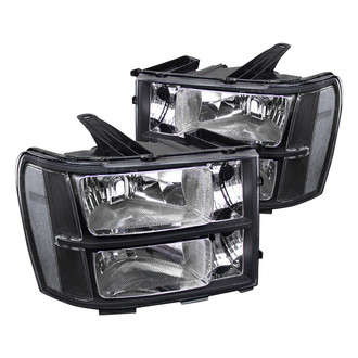 Spec-D® - Driver and Passenger Side Black Euro Headlights