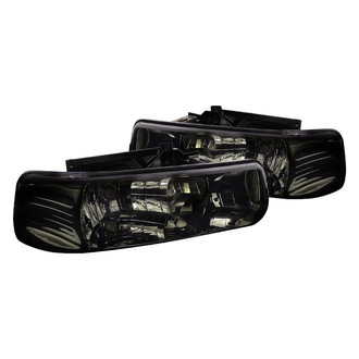 Spec-D® - Driver and Passenger Side Chrome/Smoke Euro Headlights