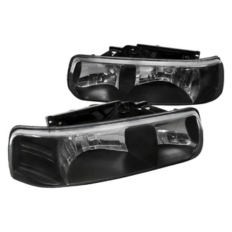 Spec-D® - Driver and Passenger Side Black Euro Headlights