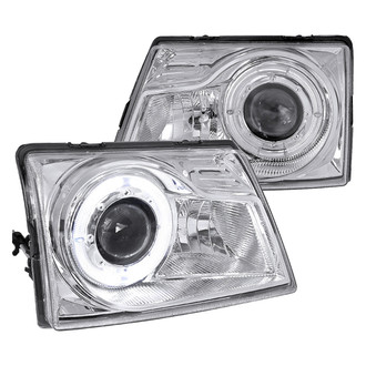 Spec-D® - Driver and Passenger Side Chrome LED Halo Projector Headlights