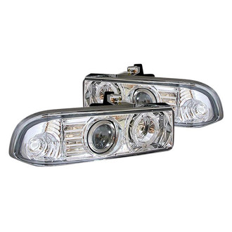 Spec-D® - Driver and Passenger Side Chrome LED Halo Projector Headlights