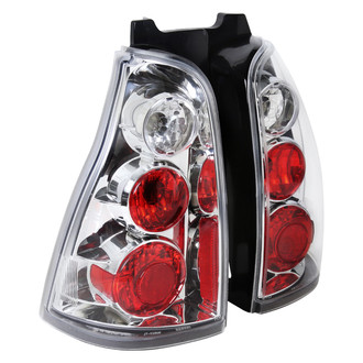 Spec-D® - Driver and Passenger Side Chrome/Red Euro Tail Lights