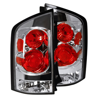 Spec-D® - Driver and Passenger Side Chrome/Red Euro Tail Lights
