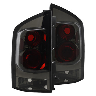 Spec-D® - Driver and Passenger Side Chrome Red/Smoke Euro Tail Lights