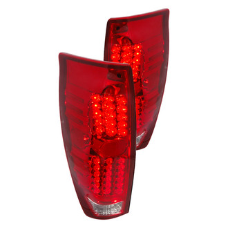 Spec-D® - Driver and Passenger Side Chrome/Red LED Tail Lights