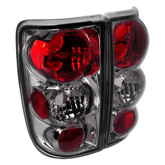 Spec-D® - Driver and Passenger Side Chrome Red/Smoke Euro Tail Lights