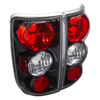 Spec-D® - Driver and Passenger Side Black/Red Euro Tail Lights