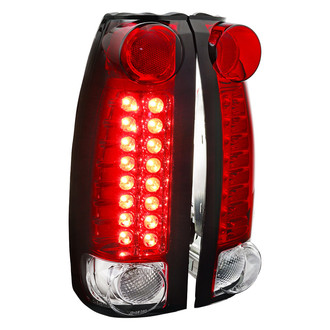 Spec-D® - Driver and Passenger Side Chrome/Red LED Tail Lights