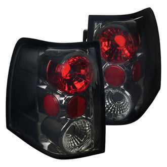 Spec-D® - Driver and Passenger Side Chrome Red/Smoke Euro Tail Lights