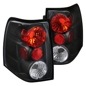 Spec-D® - Driver and Passenger Side Black/Red Euro Tail Lights