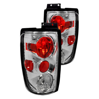 Spec-D® - Driver and Passenger Side Chrome Red/Smoke Euro Tail Lights