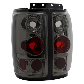 Spec-D® - Driver and Passenger Side Chrome Red/Smoke Euro Tail Lights