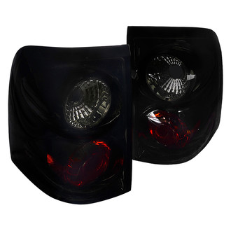 Spec-D® - Driver and Passenger Side Gloss Black/Red Euro Tail Lights