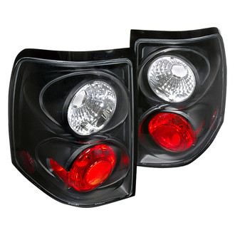Spec-D® - Driver and Passenger Side Black/Red Euro Tail Lights