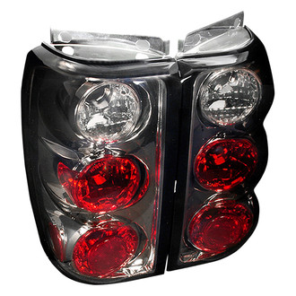 Spec-D® - Driver and Passenger Side Chrome Red/Smoke Euro Tail Lights